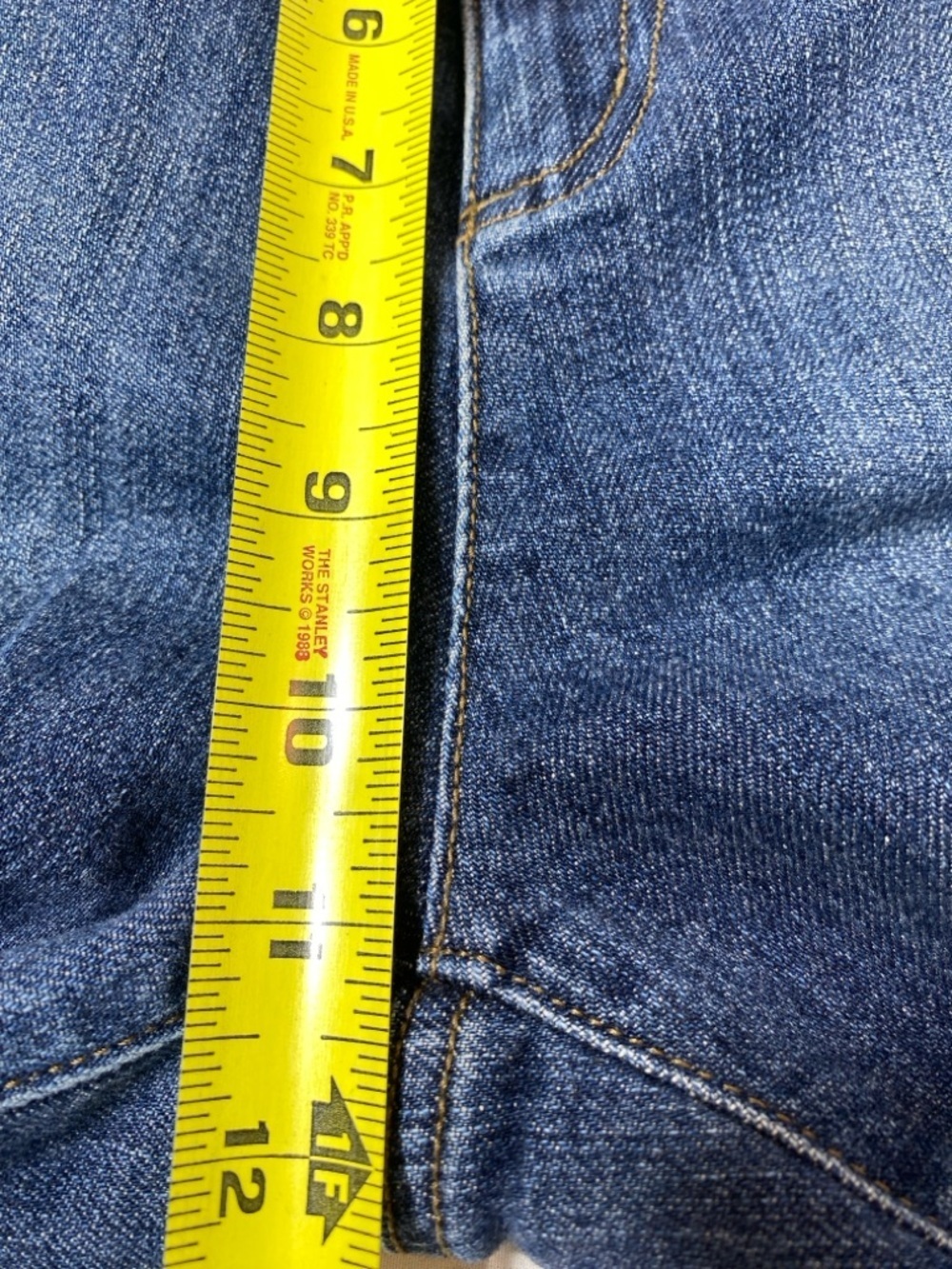Lands End Women’s Original Fit Classic Waist Boot Leg Jeans Blue Size 16 - Picture 8 of 11